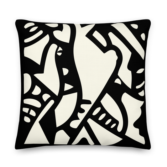 Enchanted Grouse - Onyx and Ivory | Mikko Collection Accent Pillow