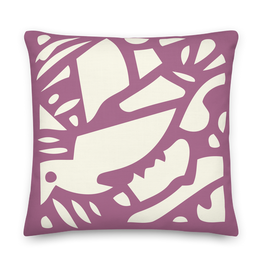 Jane, Jane — Pink Plum and Ivory | Mikko Collection Accent Pillow