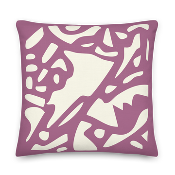 Little Sister — Pink Plum and Ivory | Mikko Collection Accent Pillow