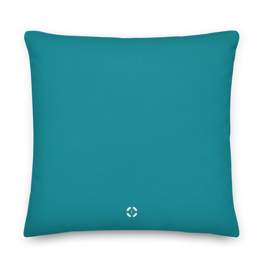 Little Sister — Teal and Ivory | Mikko Collection Accent Pillow