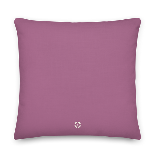 Mirri Cat — Pink Plum and Ivory | Mikko Collection Accent Pillow