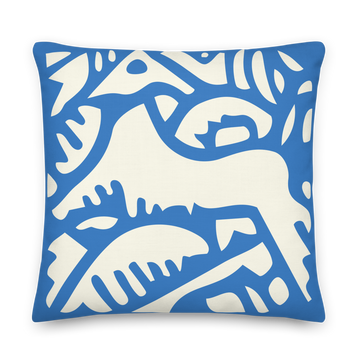 Terrible Olli — Azure and Ivory | Mikko Collection Accent Pillow