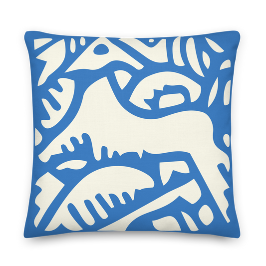 Terrible Olli — Azure and Ivory | Mikko Collection Accent Pillow